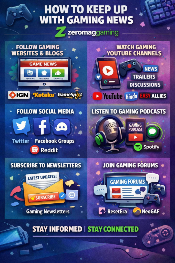 how to keep up with gaming news zeromaggaming